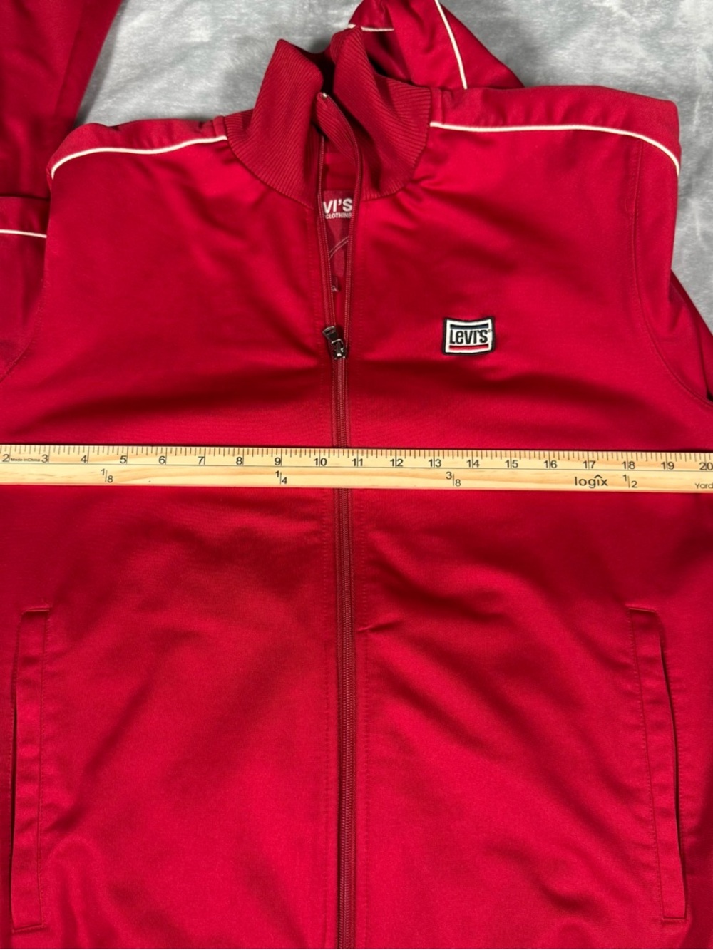 Vintage Levis Track Jacket Mens S Full Zip Lightweight Red Tab Y2K - Picture 10 of 12